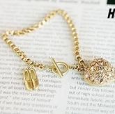 PULSEIRA HEART DOURADA