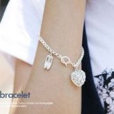 PULSEIRA HEART PRATEADA